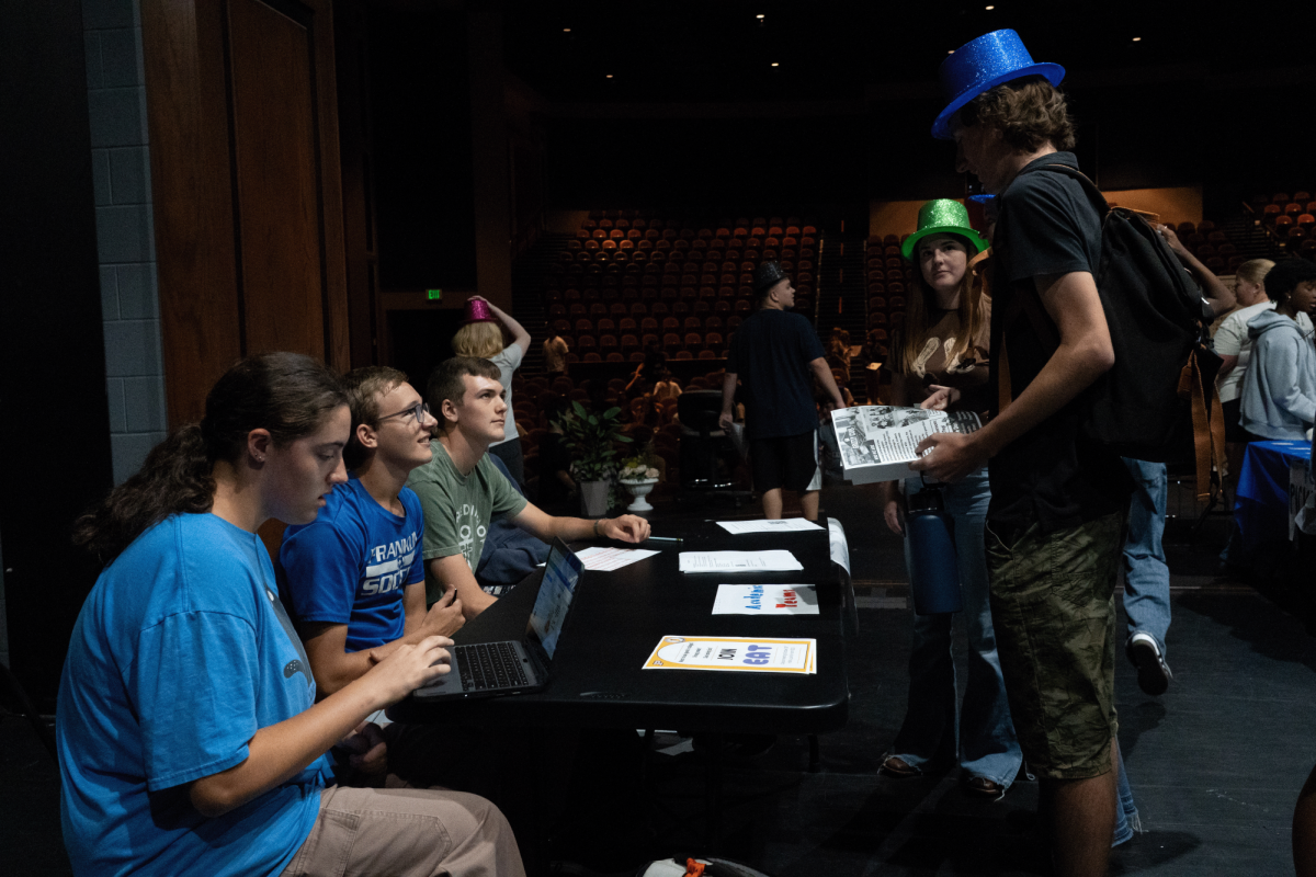 Freshmen visit Academic teams.