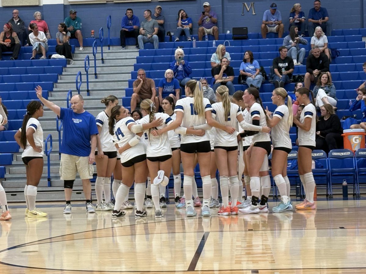 Team huddled during timeout
