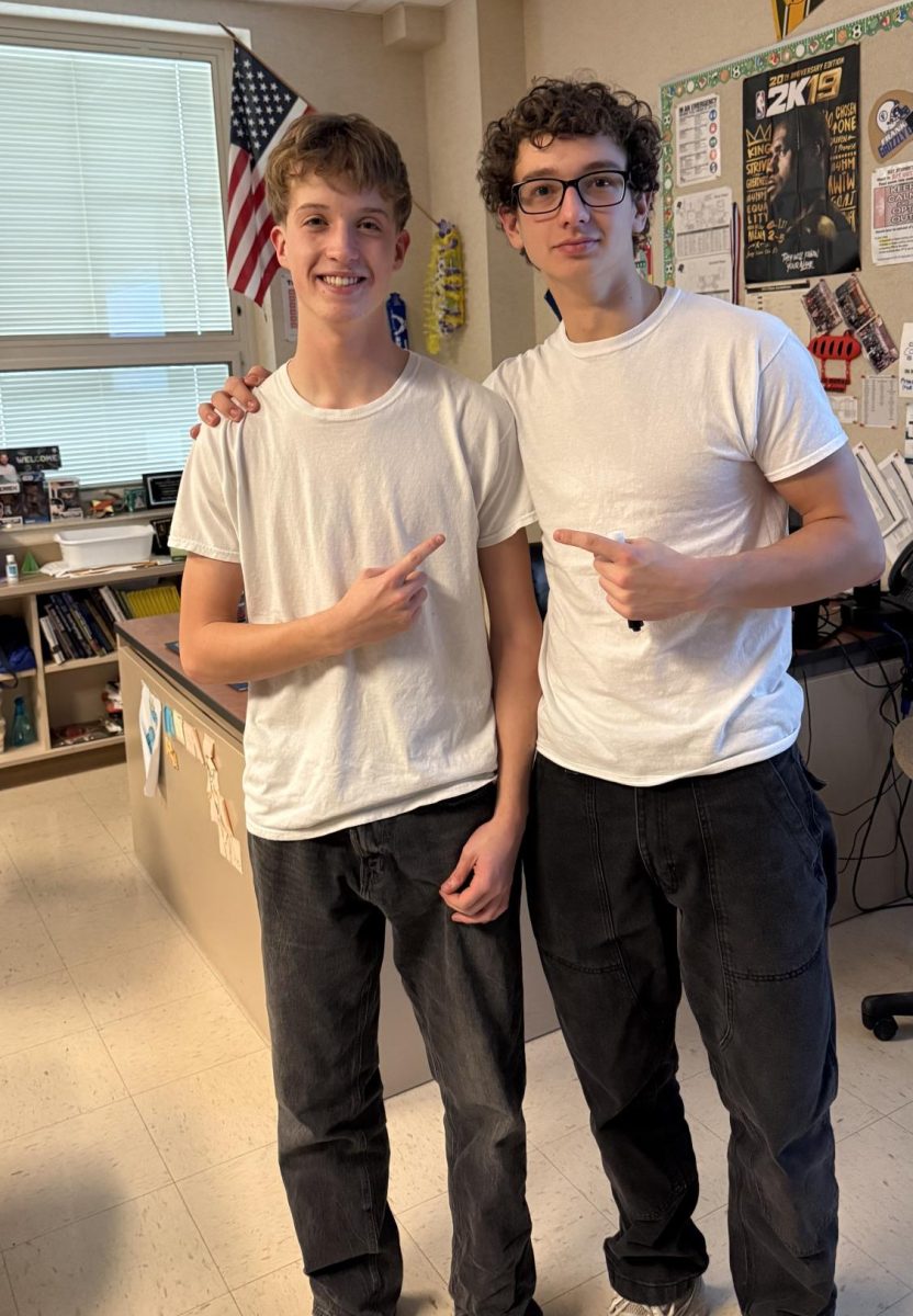Team members Nick Sullivan (Left) and Jackson Tiemeyer (Right)
